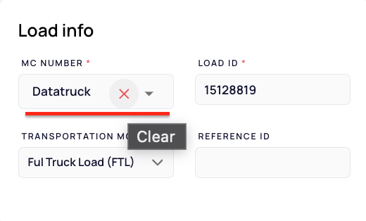 How to Change Load MC – Datatruck