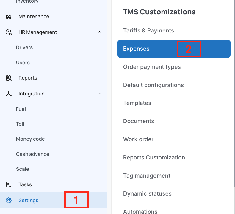 Expense Types and How to Create Them – Datatruck